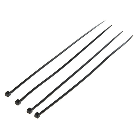 8 inch Plastic Cable Zip Ties 200-Pack (Black)