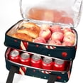 thumbnail image 5 of Christmas Double Layered Insulated Refrigerated Large Capacity Handheld Lunch Bag - 7.1x11.4x16.1 Inches, 5 of 6