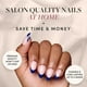 thumbnail image 2 of Pantalón corto azul marino de Press On Nails Glamnetic de la Riviera Francesa, 2 of 6