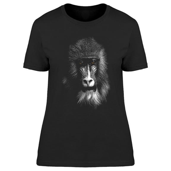 Portrait Of A Baboon  T-Shirt Women -Image by Shutterstock, Female Medium