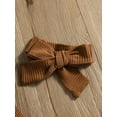 thumbnail image 4 of xiaxaixu Robe Tricotée pour Tout-Petites Filles, Côtelée, Couleur Unie, à Manches Longues, 4 of 9