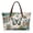 Boho Mandala Butterfly, variant on ZUXONGSY Butterfly Daisy Print Tote Bag for Women Pu Leather Handle Handbag Waterproof Satchel Handbags with Inner Pocket for Travel Vacation