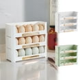 thumbnail image 1 of Bowayaoa Stackable Refrigerator Egg Organizer Storage Box for Side Door, Sliding Date Tracker, Space Saving Clear Egg Holder Container for Fridge, 1 of 7