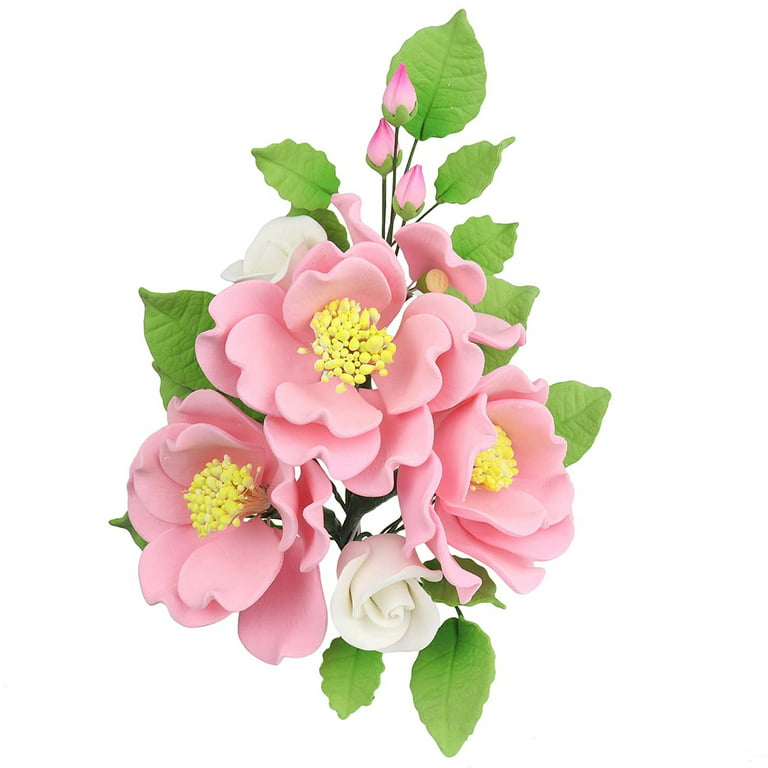 Baby Girl Cake Topper Edible Cake Decorations Baby on White Peony