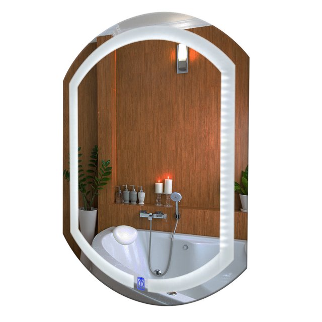 Espejo led encendido touch ovalado para baño medidas 78 x 60 cm ARD ARDE02