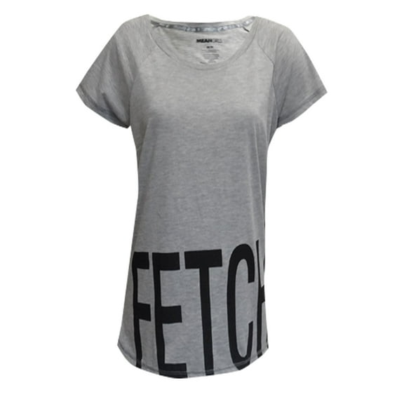 MJC Womens Mean Girls Movie Fetch Gray Tee Shirt