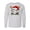 AC-Heather Grey, variant on Christmas Baseball Santa Hat Lights Long Sleeve Youth T-Shirt