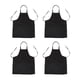 thumbnail image 1 of 4X Unisex 2 Bolsillo Negro Delantal de Cocina, Un Tamano de Medio, 1 of 9