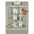 thumbnail image 2 of FMSHPON Watercolor Bird Christmas Clipboard Hardboard Wood Nursing Clip Board and Pull for Standard A4 Letter 13x9 inches, 2 of 8