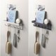 thumbnail image 3 of Pared De Metal Con 6 Ganchos Perchero De Pared Para Llaves De Tienda Correa Y Toalla Para Perros Serendint HA040005-02, 3 of 6