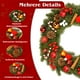 thumbnail image 3 of Corona Navideña Para Puerta Corona De Navidad 50cm Corona de Navidad 50cm Nevada Decorada Puerta Exteriores Corona navideña, 3 of 8