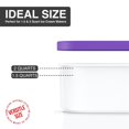 thumbnail image 2 of Recipiente para helado BALCI de 2 litros con tapas de silicona y cuchara, color morado, 2 of 7
