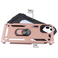thumbnail image 7 of Kaleidio Case For iPhone 13 (6.1") [Hybrid Protector] Rubberized Shockproof [Ring Stand] 2-Piece Armor Cover [Rose Gold/Black], 7 of 7
