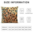 thumbnail image 5 of Shangniulu Square/Rectangle Leopard Animal Printed Stuffed Cushion Short Plush Stuffing Throw Pillow Insert for Bedroom Sofa Couch Chair Back Seat Pillowcase, 5 of 5