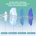 thumbnail image 4 of Disposable Toilet Brush with 48 Refills, Toilet Bowl Wand and Holder Set, Toilet Cleaner Brush Refill Pads, Wall-mounted Toilet Cleaning Stick, 4 of 8