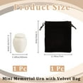 thumbnail image 2 of Human Ash Urn Small Cremation Urns Memorial Pet Animal Human Ashes Holder Mini Ceramic Burial Funeral Keepsake Urns Container Jar, 2 of 9