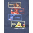 thumbnail image 5 of Five Nights At Freddy's Boxed Characters Boy's Navy T-shirt-Small, 5 of 6