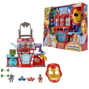 Marvel Iron Man and His Awesome Friends Iron Quarters Boys & Girls Electronic Playset, Birthday Gifts for Kids ages 3 and up