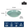 thumbnail image 2 of 10 Strawberry Street Double Line 9.5"/36 oz Round Dinner Bowl, Set of 2, Seafoam, 2 of 5