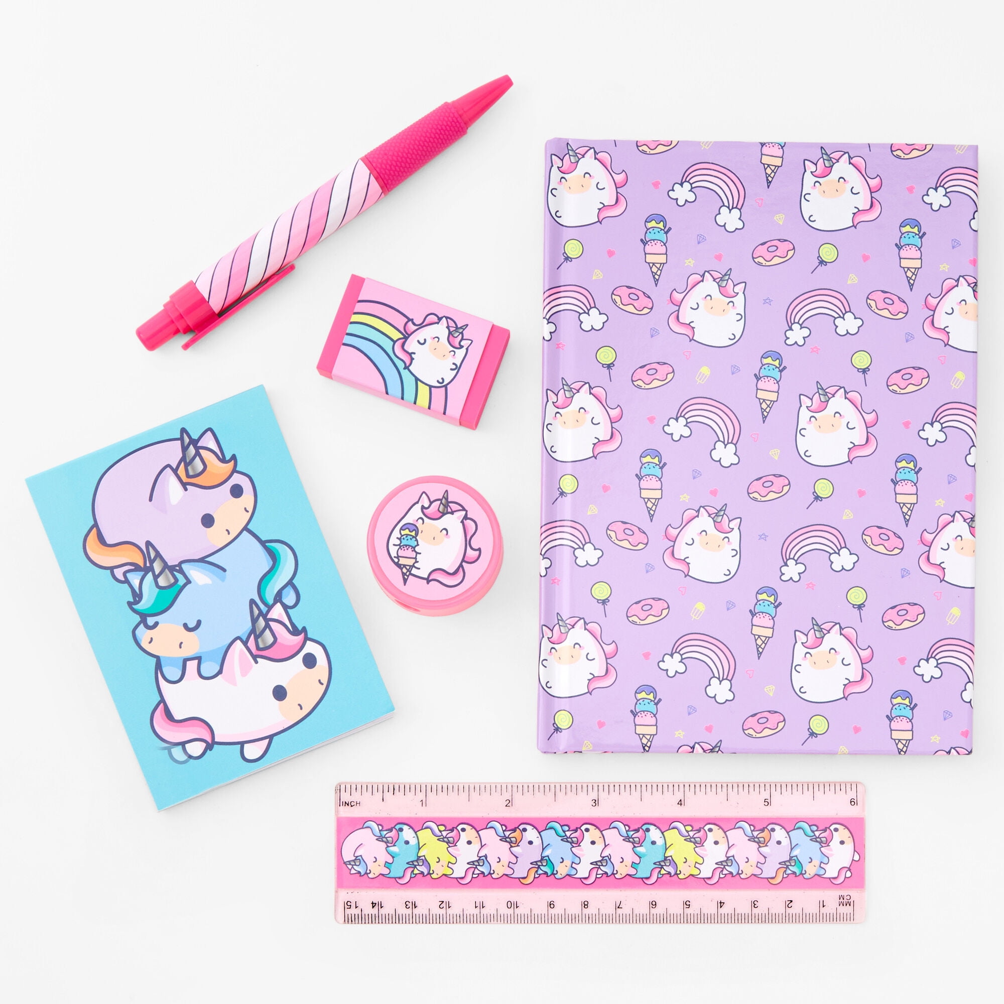 Blister Stationery Pack By KEYROAD - 6 Pieces: 4 Graphite Pencils, Sharpener, Eraser, School Supplies