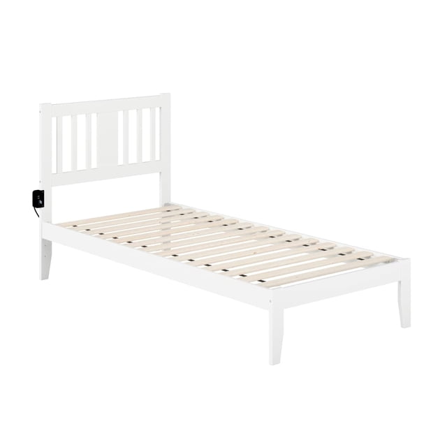 AFI Lit Îlot Tahoe avec Turbo, Grand Lit Simple TG, Blanc