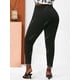 thumbnail image 4 of Leggings Talla Extra Dobladillo Flecos Rosegal Leggings de talla grande, 4 of 5