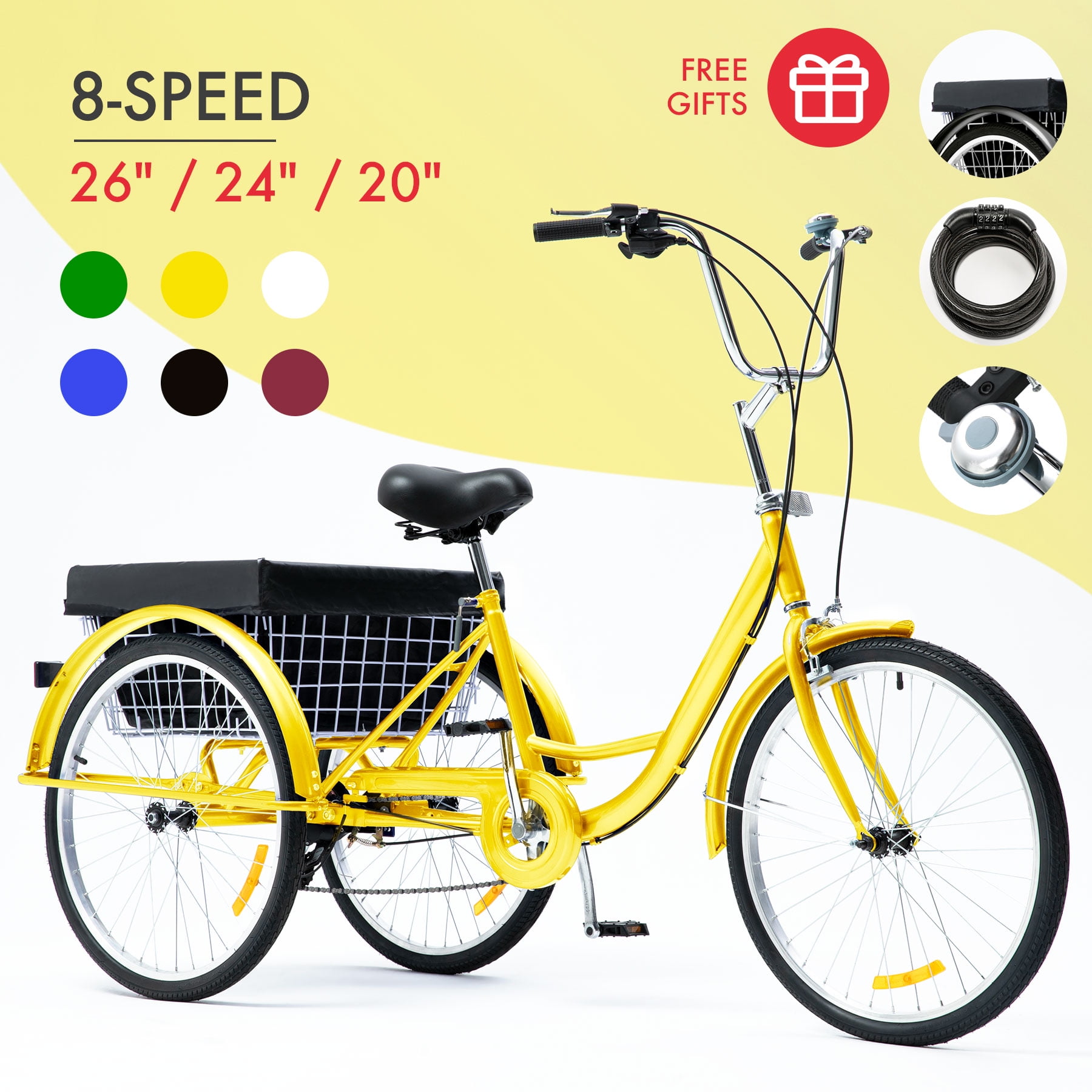 walmart 3 speed bicycle