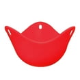 thumbnail image 1 of Toystoory Escalfador de huevos, taza de silicona para furtiva, lavable, reutilizable, para el hogar, comedor, Bar, restaurante, cocina, desayuno, Cocina y Comedor Rojo Toystoory HA067710-06, 1 of 6