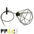 thumbnail image 4 of Fyeme Nordic Style Vintage Industrial Chandelier  Geometric Wire Cage Ceiling Metal Lamp Shade, 4 of 7