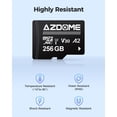 thumbnail image 5 of Tarjeta micro SD AZDOME Tarjeta de memoria microSDXC de 256 GB, 5 of 5