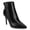 Black, variant on Womens Leyna Stiletto Heel Pointed Toe Zipper Detail Comfort Dress Booties, Widths Available
