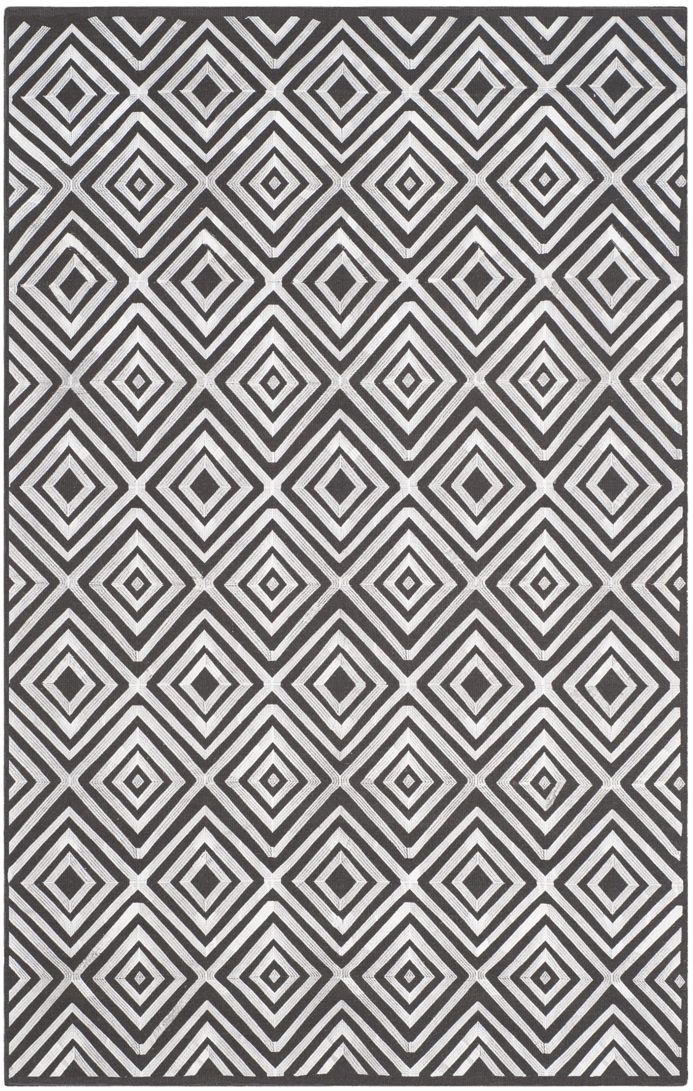 Safavieh Kilim Rachyl Geometric Wool Area Rug, Charcoal, 5' x 8'