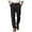 A-Black94, variant on XIAONU Men's Black Linen Dress Pants Belt-Waist Tailored Trousers Breathable Formal Casual Daily Pant