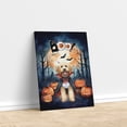 thumbnail image 3 of Happy Halloween Vampire Goldendoodle BOO with Pumpkins Fun and Spooky Vertical Matte Canvas Poster Doodle Dog Lover Gifts Idea Wall Art Home Decor - 00018, 3 of 5