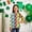 Multicolor, variant on Girls St Patrick's Day Long Sleeve T-Shirt Green with Multicolor Glitter Shamrock Print, Soft Cotton Holiday Top for Kids,Size 4 T