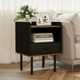 thumbnail image 2 of Gymax Nightstand w/ Drawer Bed Side Table w/ Wide Tabletop & Open Shelf, 2 of 7