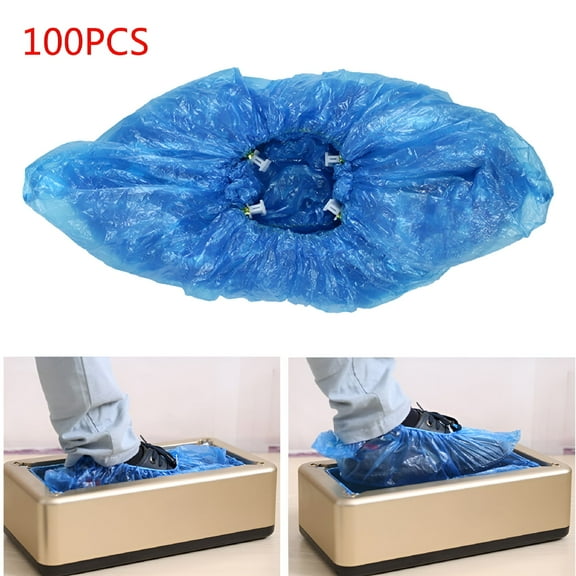 ACDANC 100pcs Automatic Shoe Cover Machine Special Plastic Shoe Cover T Buckle Shoe Cover Household Indoor Disposable Machine Shoe Cover
