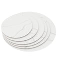 thumbnail image 5 of FFZ 20" inch Round Tempered Glass Table Top Marble White Dining Coffee, 5 of 13