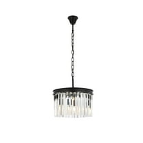 Elegant Lighting Sydney 16" 3 Light Royal Crystal Chandelier
