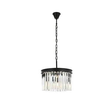Elegant Lighting Sydney 16" 3 Light Royal Crystal Chandelier