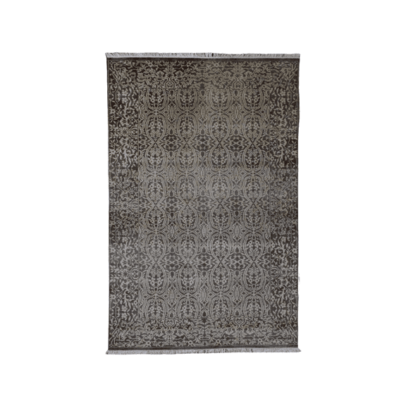 Wahi Rugs Hand Knotted Damask Design - w11171
