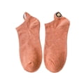 thumbnail image 4 of Ttongbb Socks Solid Candy Color No Show Low Cut Cotton Minimalist Breathable Ankle Socks Running Hiking Sports Everyday Footwear, 4 of 5