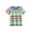 1#Multicolour2, variant on Byoo Toddler Girls Boys Striped Short Sleeve T Shirt Casual Comfortable Round Neck T-Shirt