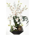 thumbnail image 2 of Nearly Natural 1404-WH Orchidée Cymbidium avec Vase Noir, 2 of 4