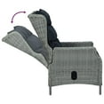 thumbnail image 4 of vidaXL 7 Piece Garden Dining Set Light Grey Poly Rattan, 4 of 5