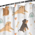 thumbnail image 3 of Dog Love Rainbow Shower Curtain 84"x72" ,Bathroom Decorative Shower Curtains Set with 12 Hooks,Modern Waterproof Washable Shower Curtain, 3 of 6