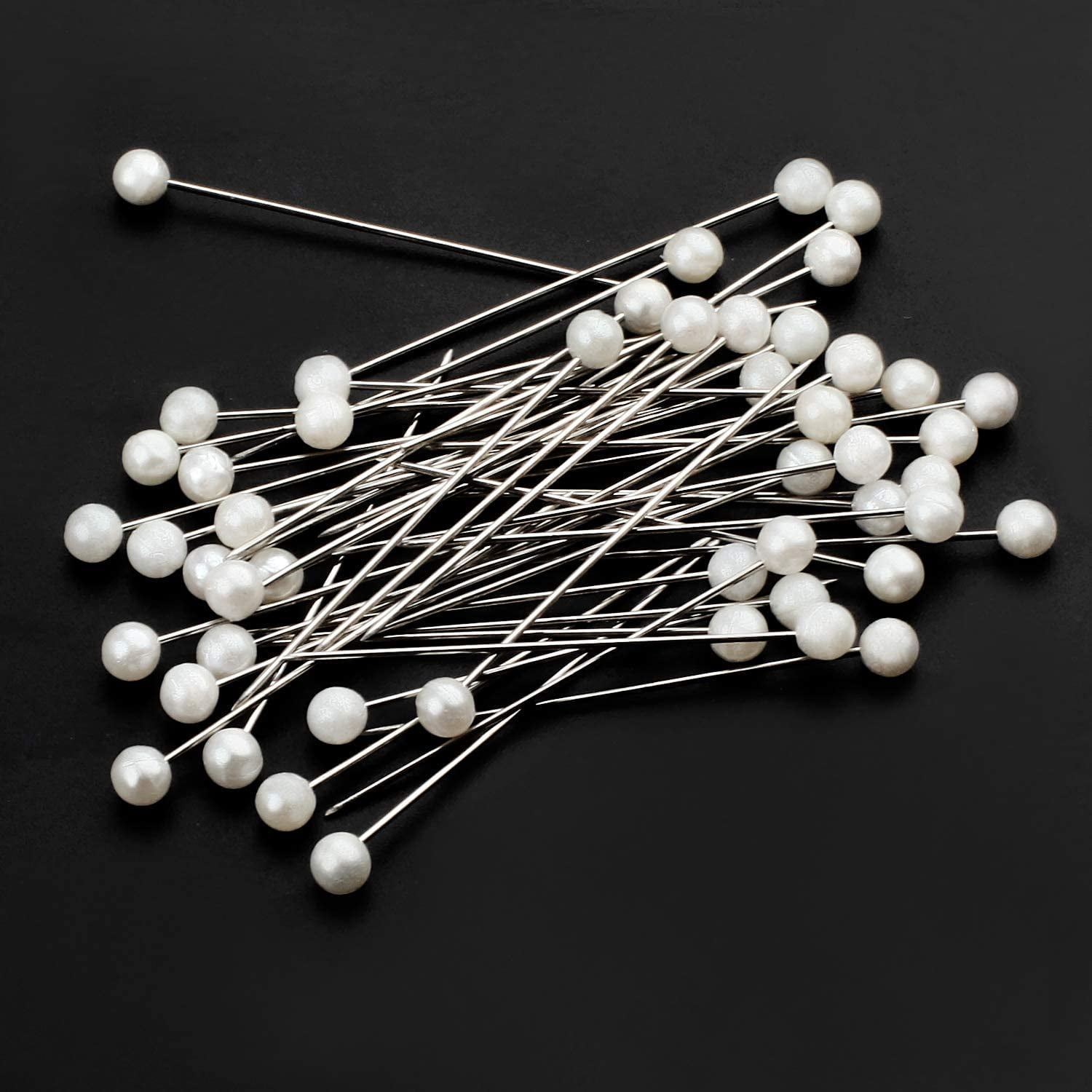 BORDSTRACT 150PCS Push Pins, Ball Head Pins, Stick Pins for Crafts, Sewing  Pins Straight Quilting Pins for Sewing Accessories and Supplies(White)