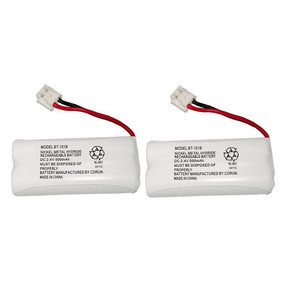 Genuine Uniden BT-1018 BBTG0743101 Rechargeable Cordless Handset Phone Battery Compatible with Several Uniden Telephones (2-Pack)