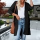 thumbnail image 5 of Puntoco moda mujer camiseta de manga larga otoño suéter cárdigan blusa sólida Tops liquidación Puntoco Puntoco-5848, 5 of 9
