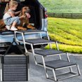 thumbnail image 1 of Escalera para perros Joyrally plegable de aluminio, ancha, 90,5 kg, 1 of 9